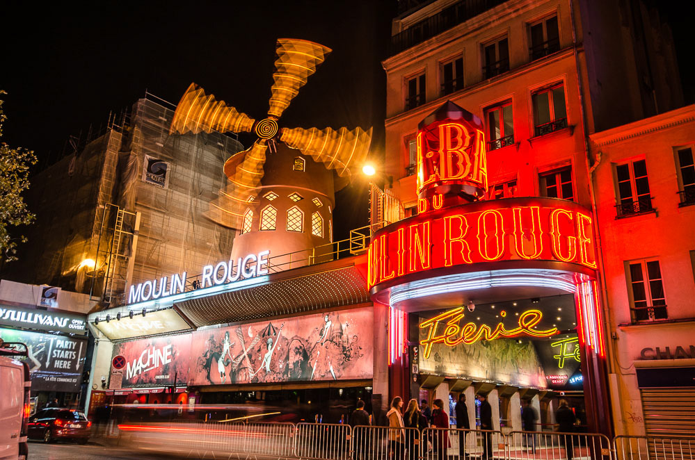 Noční Paříž - Moulin Rouge