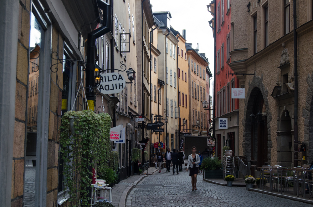 Stockholm: uličky v Gamlastanu