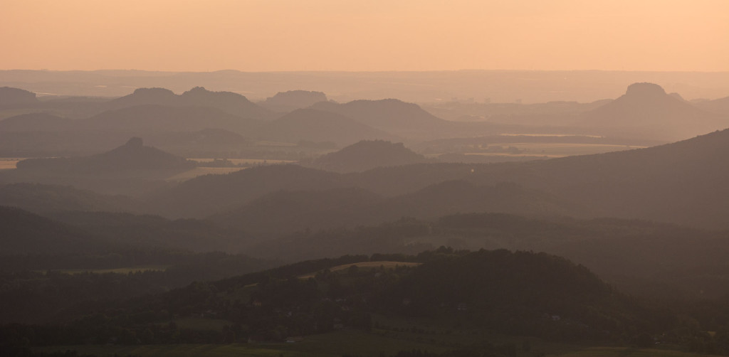 Panorama a výhlidka ze Studence, Česko-saské Švýcarsko