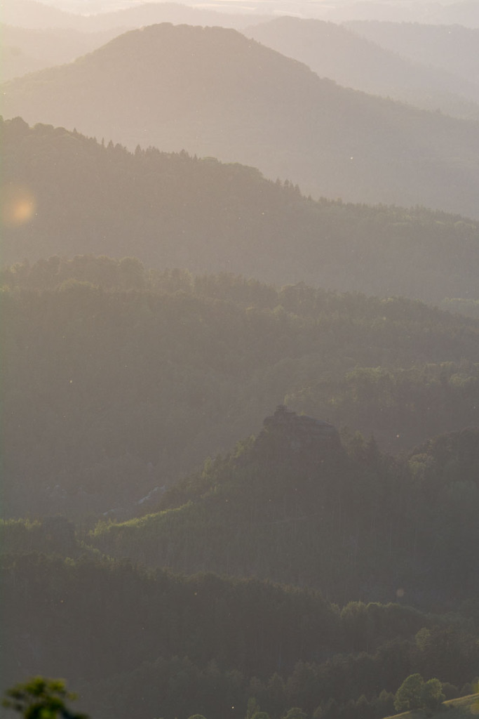 Panorama a výhlidka ze Studence, Česko-saské Švýcarsko