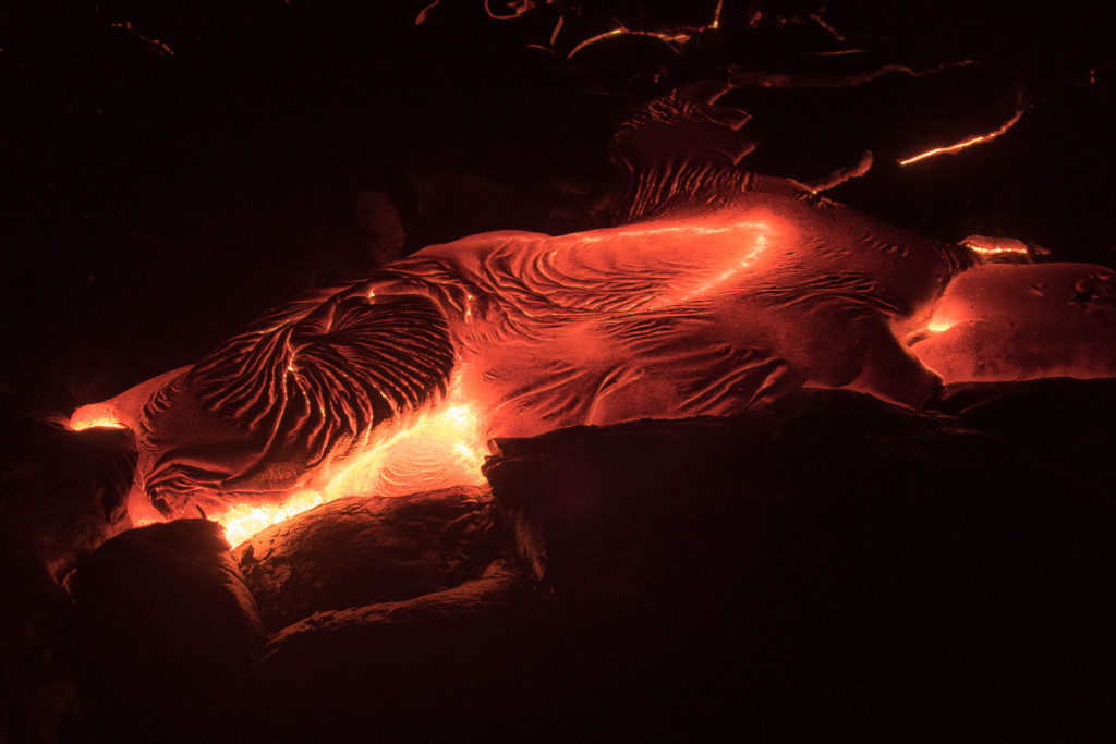 Lava flow, Big Island, Hawaii,  Puʻu ʻŌʻō